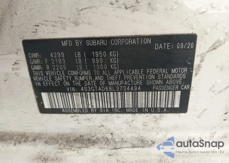 2020 Subaru Impreza Premium 5-Door из США, поврежденный, VIN 4S3GTAD68L3734494